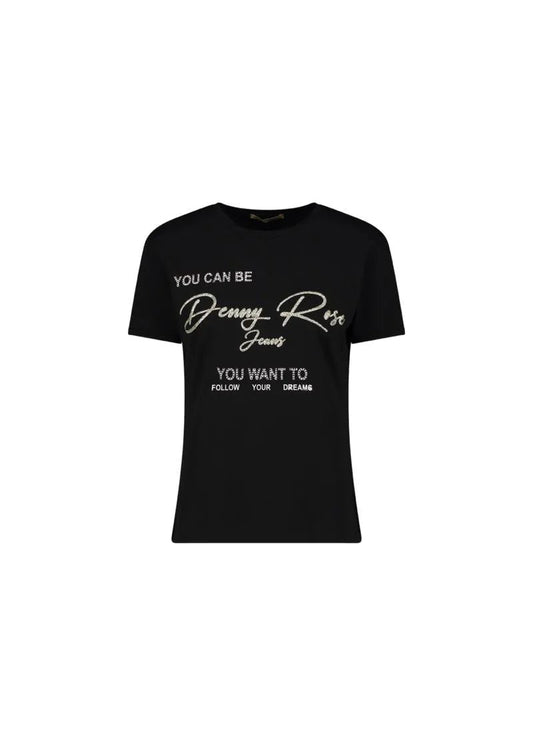 T-SHIRT M/CORTA art. 411ND64033 Donna Denny Rose Primavera Estate 2024 - Denny Store Italia