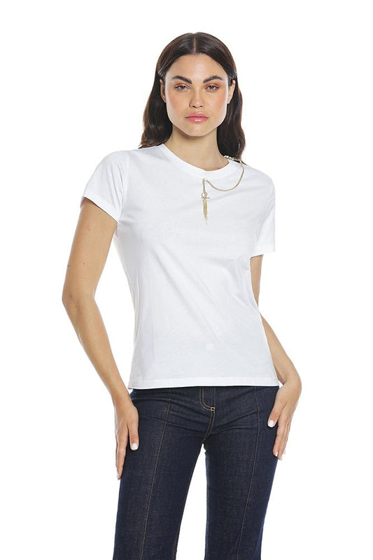 T-Shirt Nikke M/M C/Zip+Collana Con Pendente art. RDP2401033015 Donna Relish Primavera Estate 2024 - Denny Store Italia