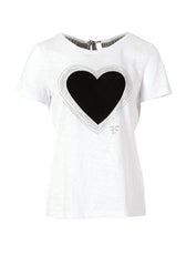 T-SHIRT WHITE - Fracomina Primavera Estate SS 2024 - FR24ST3009J469N5 - Denny Store Italia