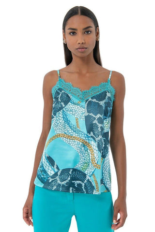 TOP SNAKE - Fracomina Primavera Estate SS 2024 - FQ24ST2004W470N4 - Denny Store